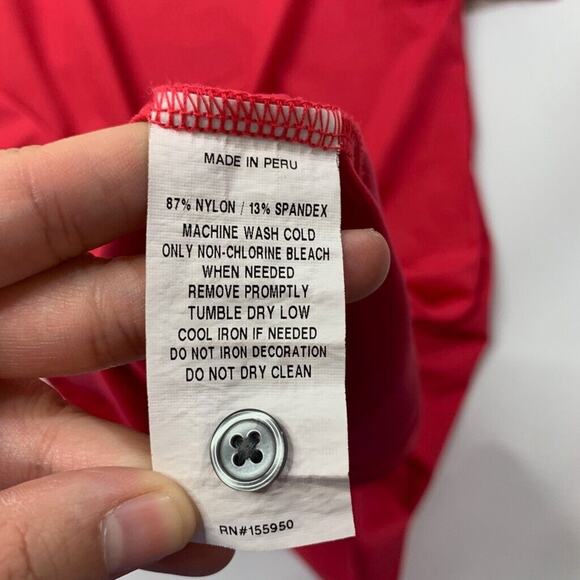 Greyson Polo Shirt Mens L Large Valentine Short Sleeve Nylon Stretch Lightweight - Picture 11 of 13